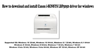 canon lbp5050 printer driver for mac